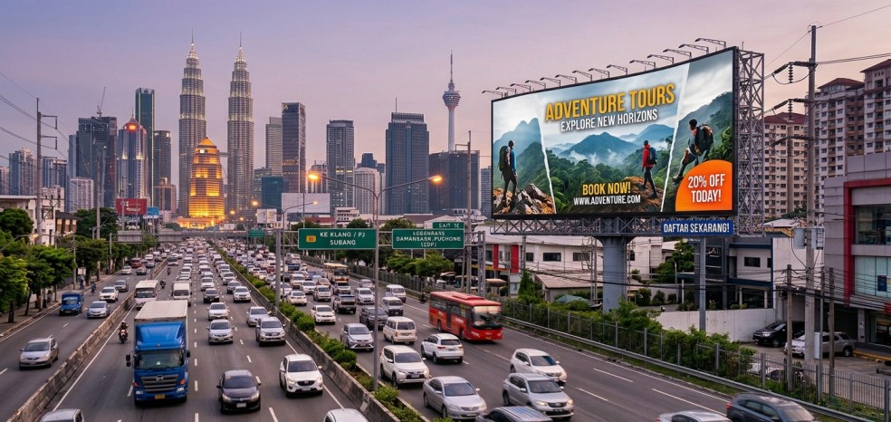 Outdoor Led Screen in malaysia busy highway
