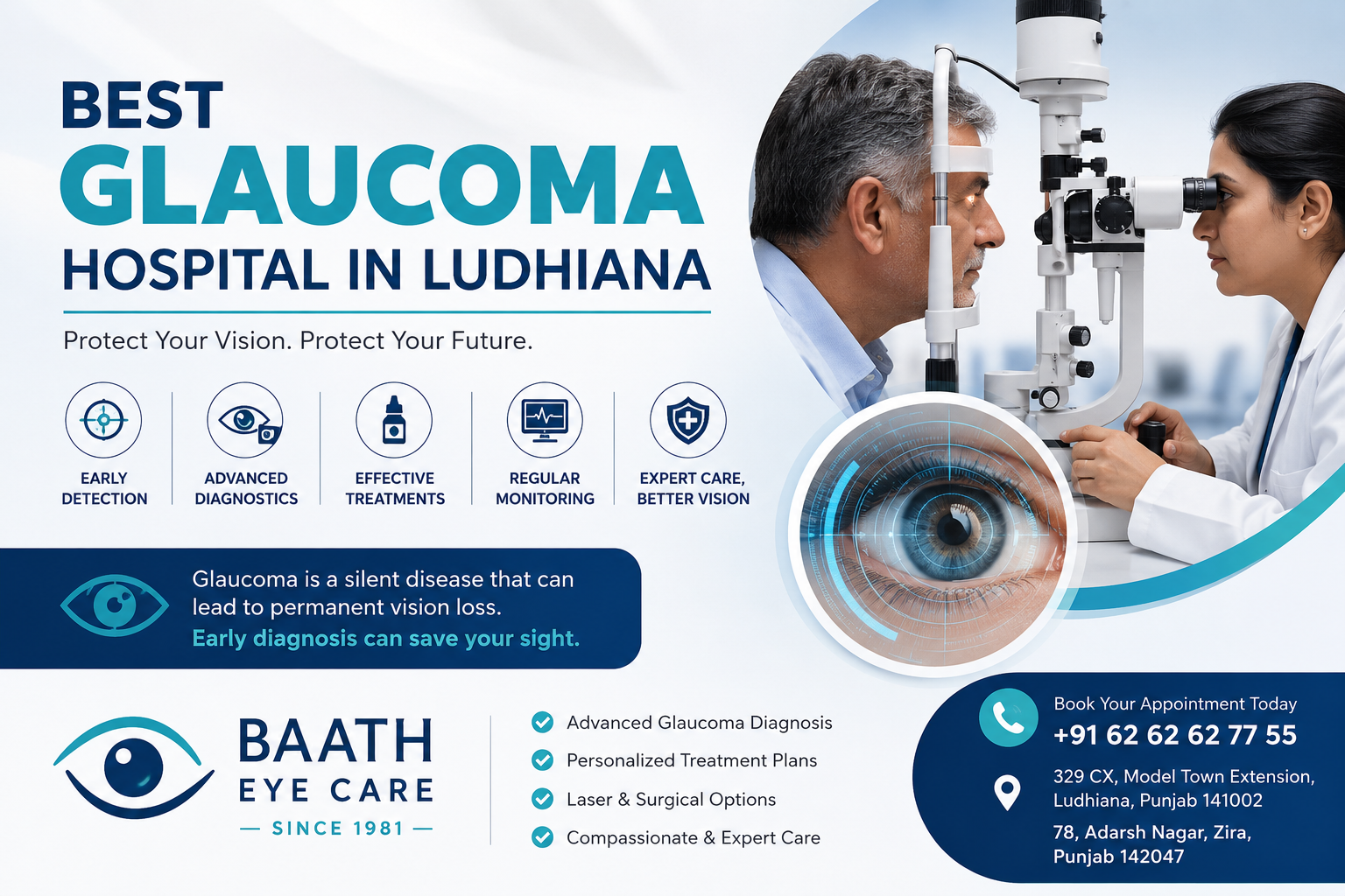 Best Glaucoma Hospital in Ludhiana: Protect Your Vision with Expert Care at Baath Eye Care Best Glaucoma Hospital in Ludhiana: Protect Your Vision with Expert Care at Baath Eye Care
