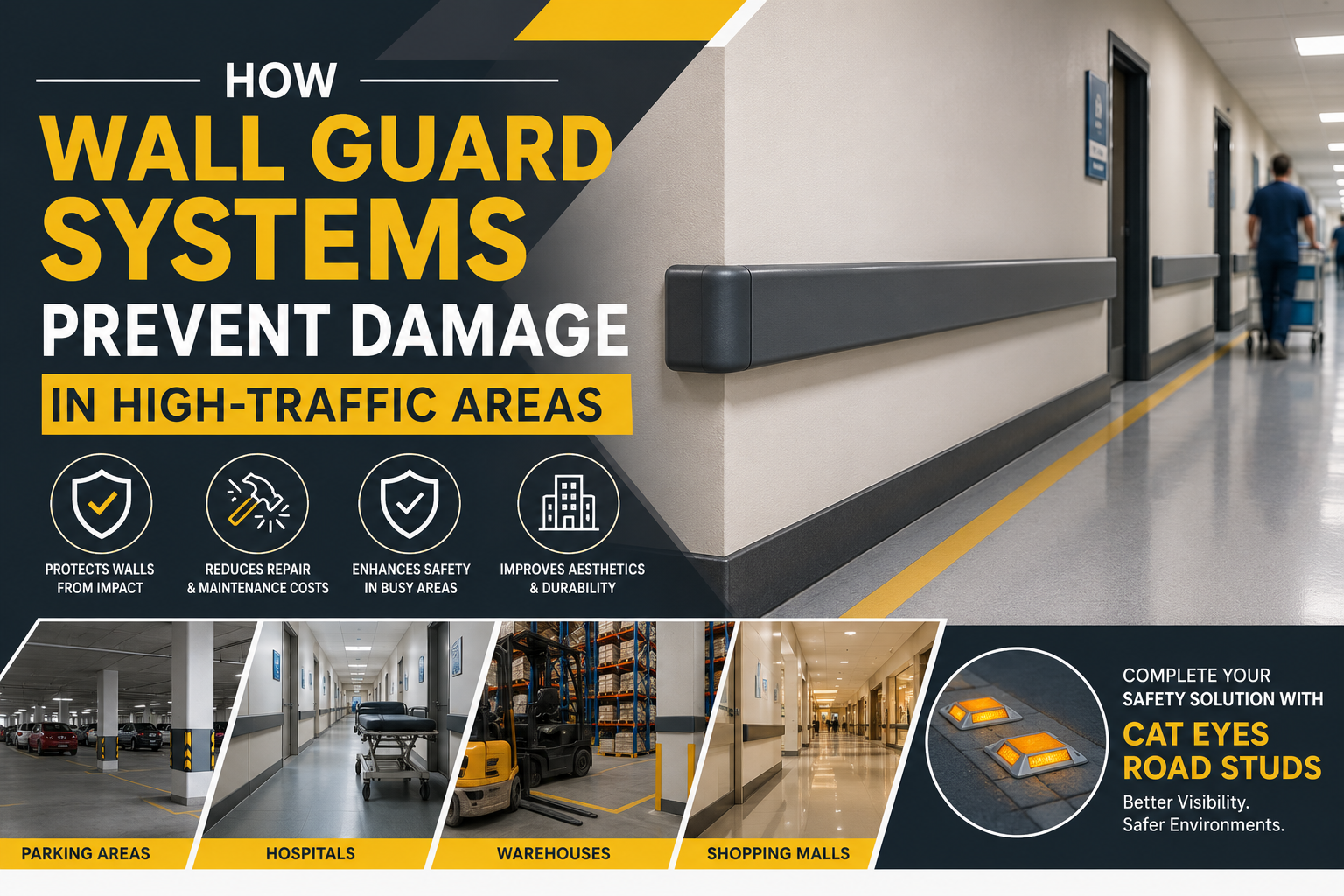 How Wall Guard Systems Prevent Damage in High-Traffic Areas How Wall Guard Systems Prevent Damage in High-Traffic Areas