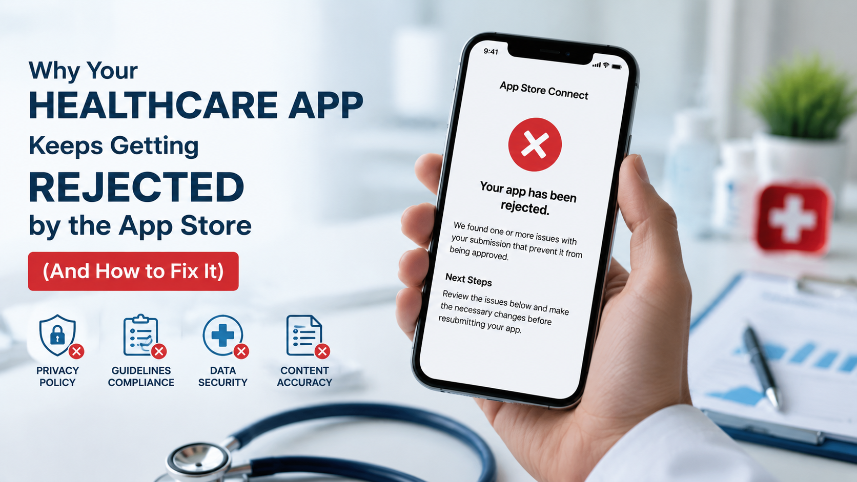 Healthcare App Keeps Getting Rejected by the App Store Healthcare App Keeps Getting Rejected by the App Store